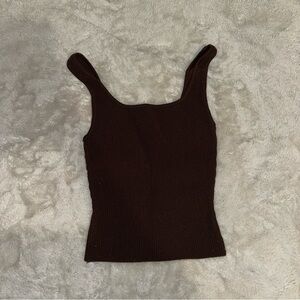 Babaton Dark brown tank top